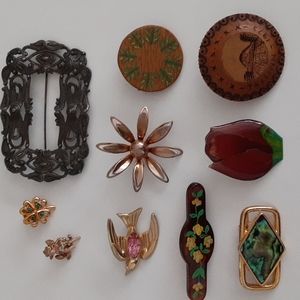 Vintage Estate pin lot 10 pieces